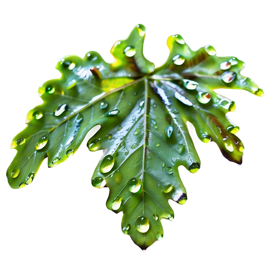 Oak Leaf Dewdrops Png 52