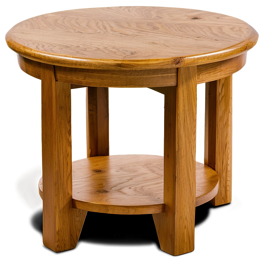 Oak Wood End Table Png Hsd