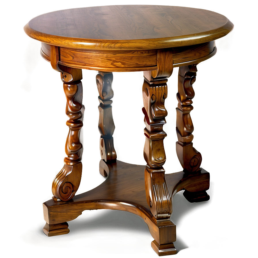 Oak Wood End Table Png Nlq