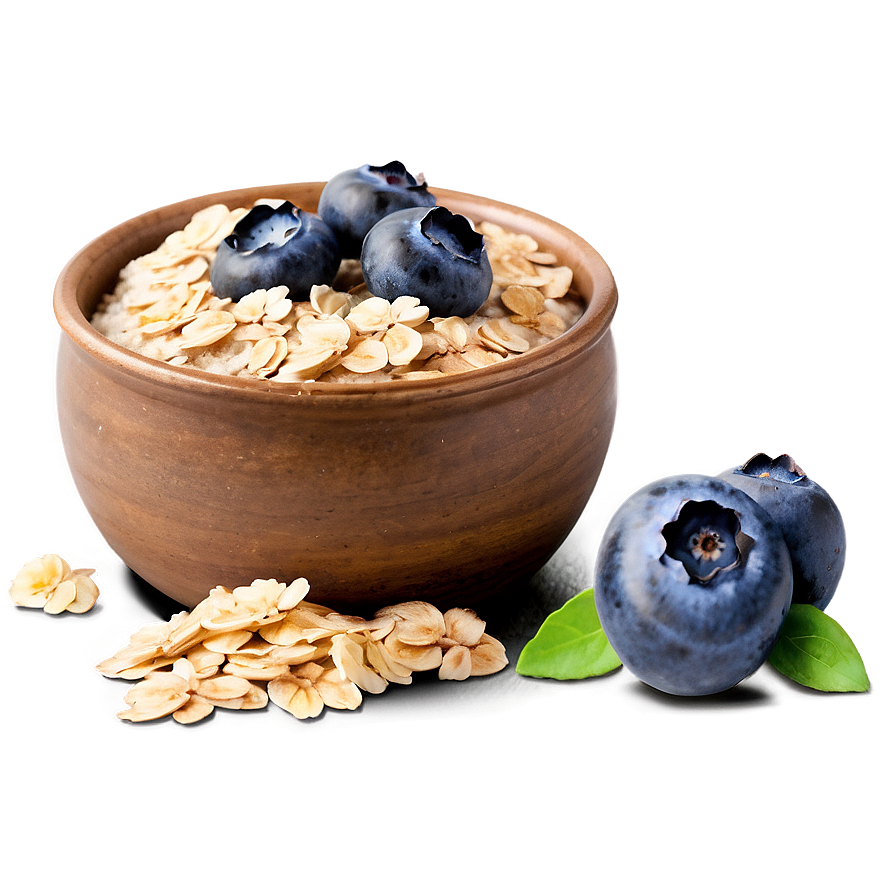 Oatmeal And Blueberries Png Sog35