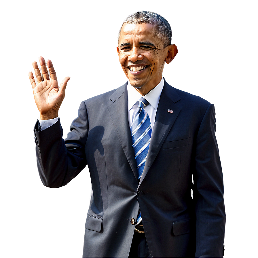 Obama Farewell Wave Png 05242024