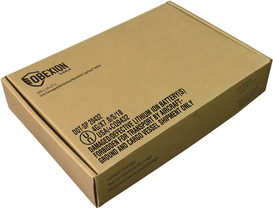 Obexion Max Lithium Ion Battery Shipping Box