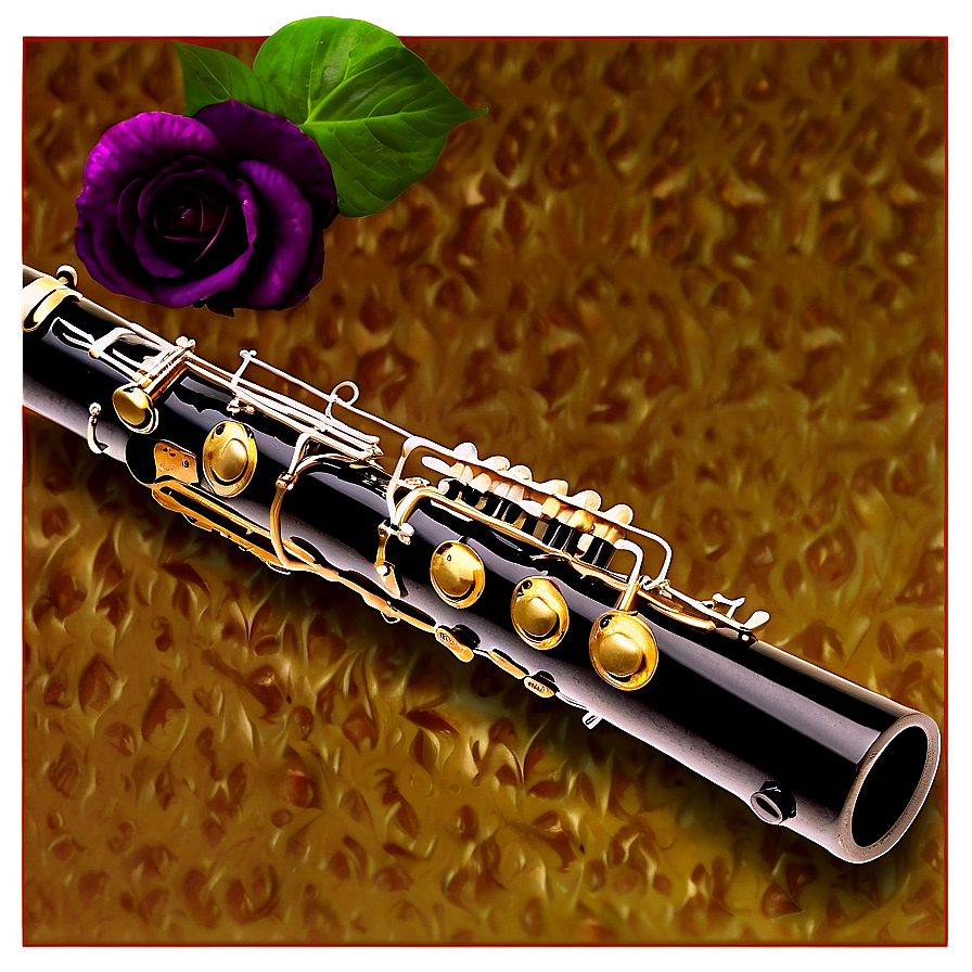 Oboe On Velvet Background Png Eyi72