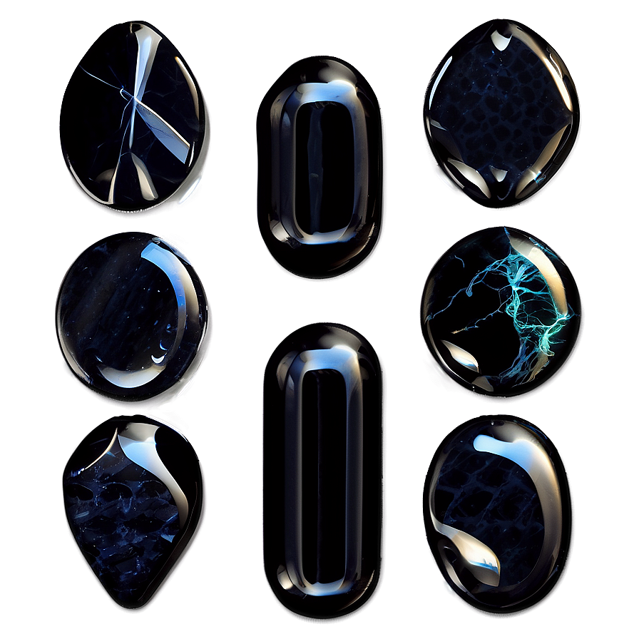 Obsidian Meditation Stone Png 35