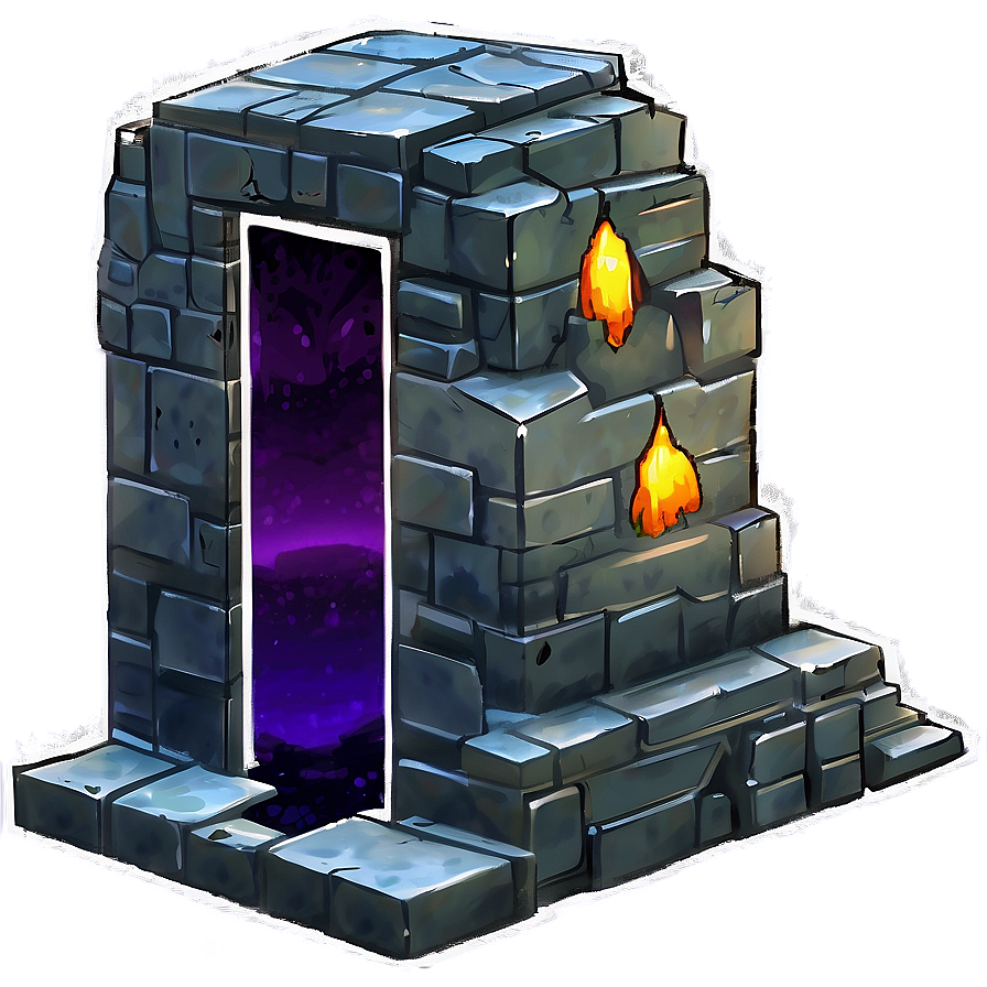 Obsidian Nether Portal Png Bnk