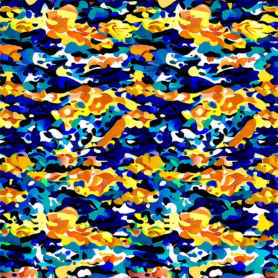 Ocean Camo Pattern Png 06242024