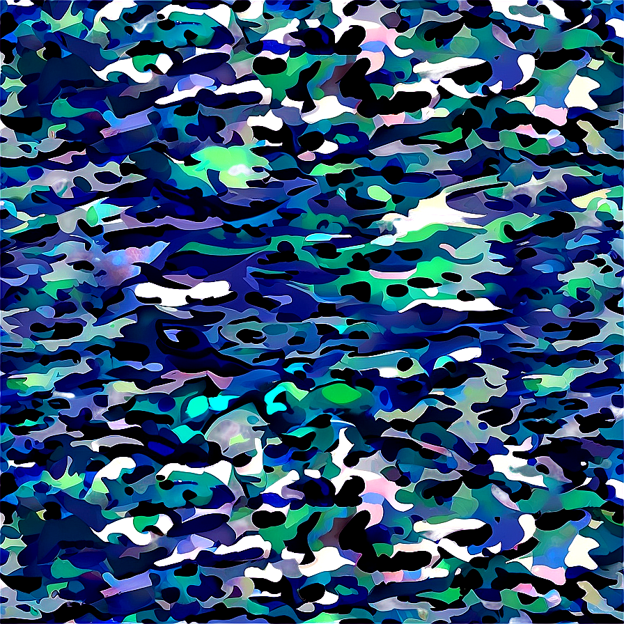 Ocean Camo Pattern Png 06242024