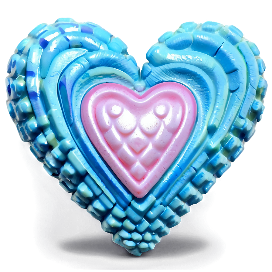 Ocean Candy Heart Png Pon