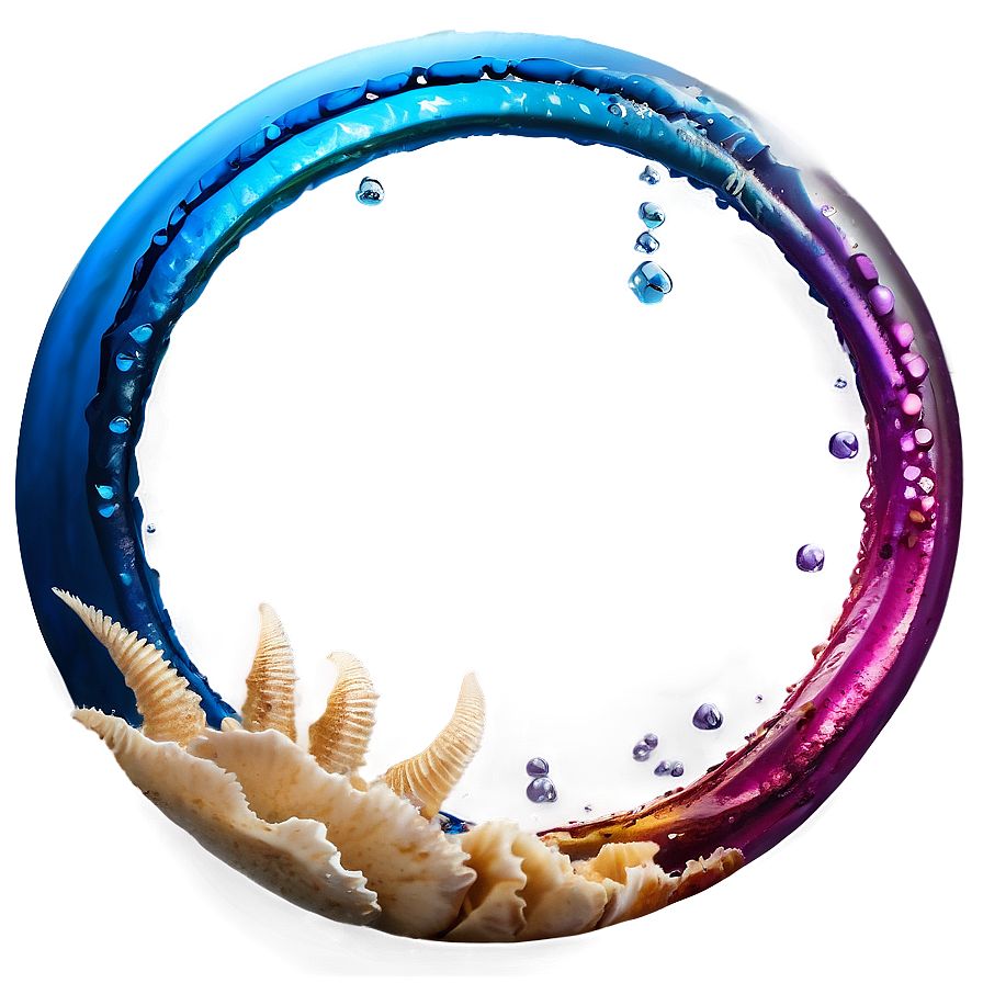 Ocean Circle Frame Png Doo