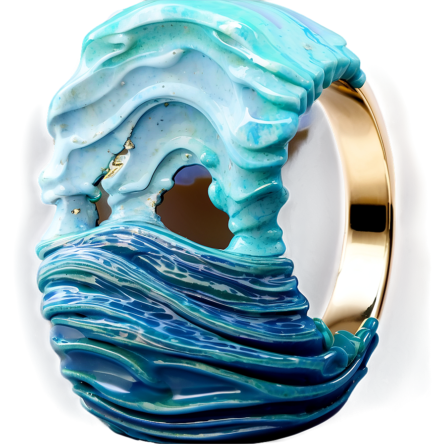 Ocean Inspired Wave Rings Png 06122024