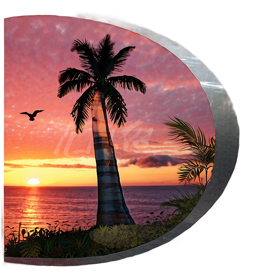 Ocean Sunset Memorial Png Isu