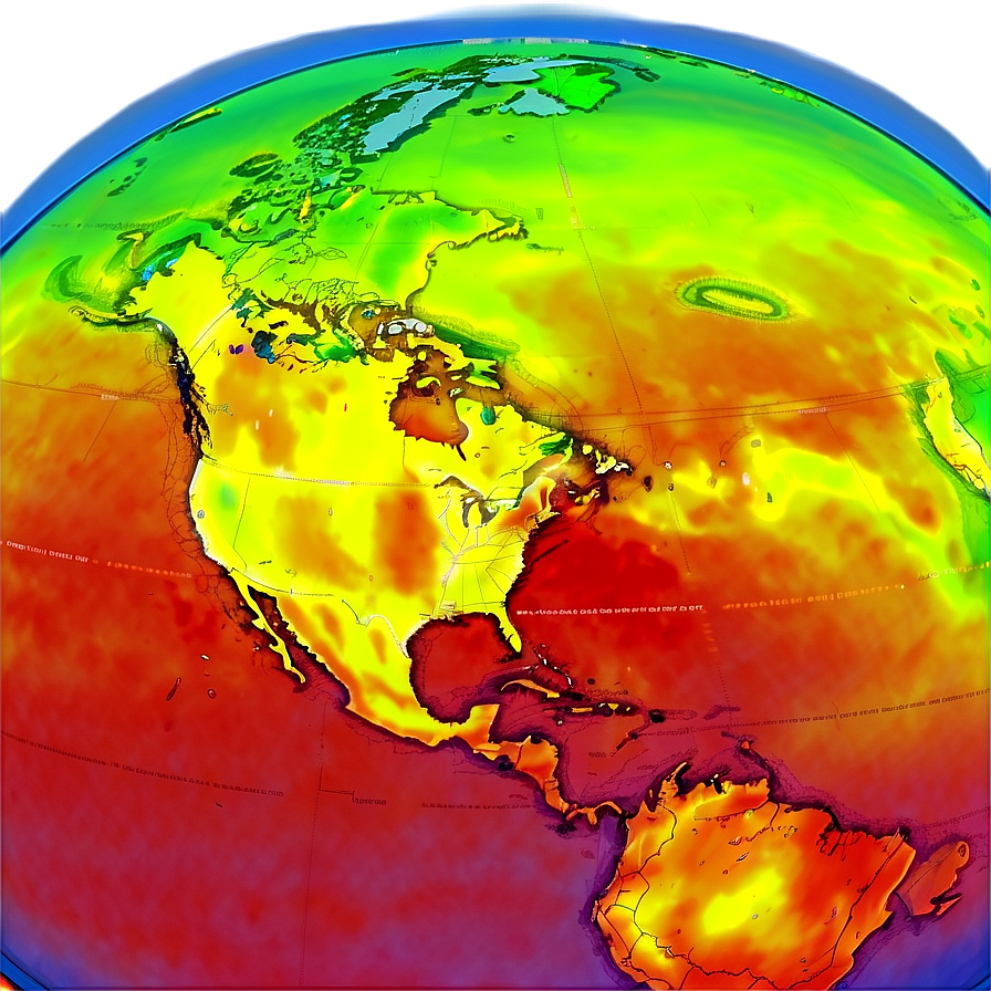 Ocean Temperature Heat Map Png Evj29