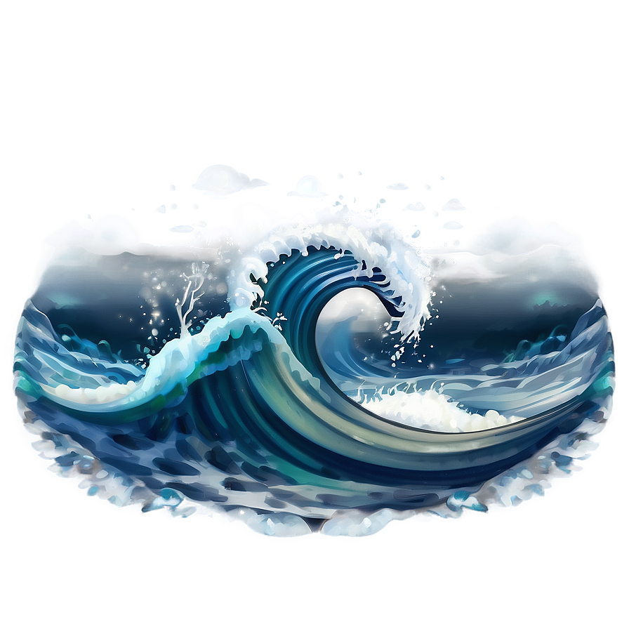 Ocean Wave Art Png 06132024