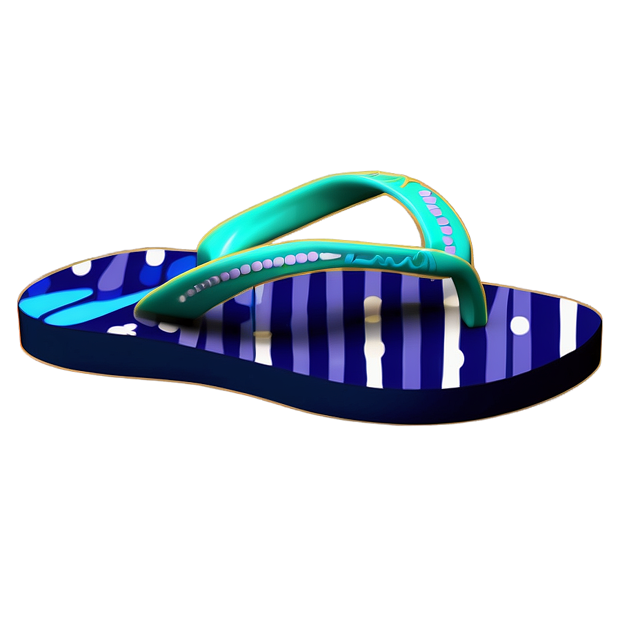 Ocean Wave Flip Flop Png Dhi78