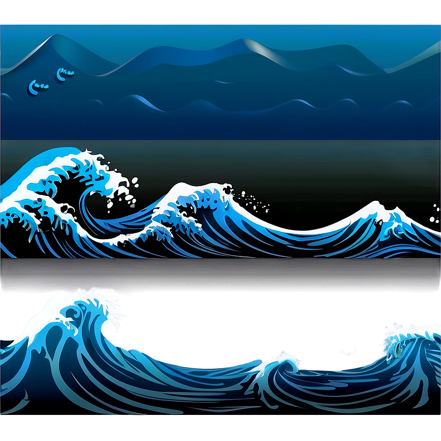 Ocean Wave Graphic Png 06132024