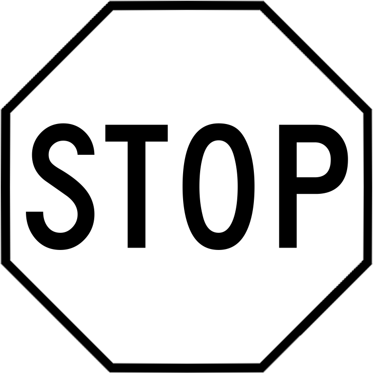 Octagonal Stop Sign Graphic