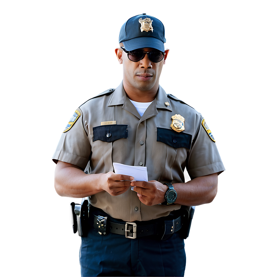 Officer Writing Ticket Png 91