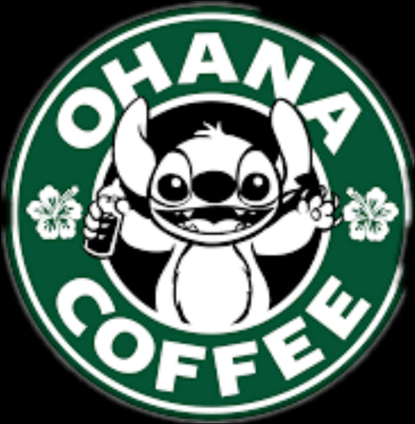 Ohana Coffee Parody Logo