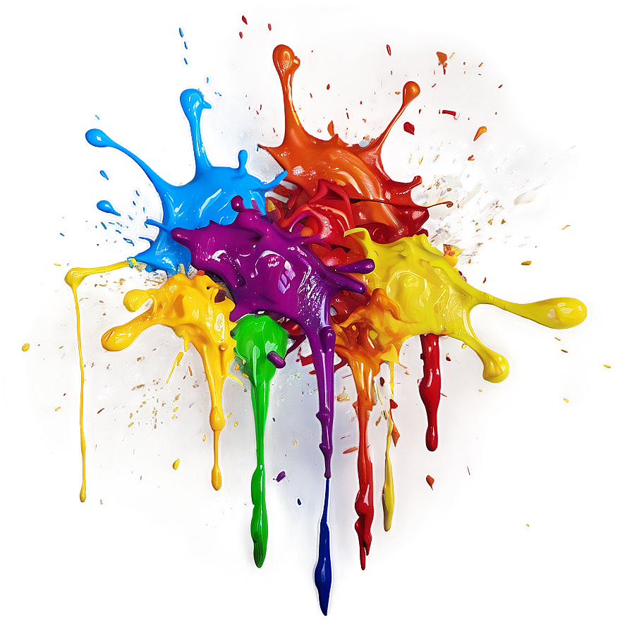 Oil Paint Splatter Png Mou97