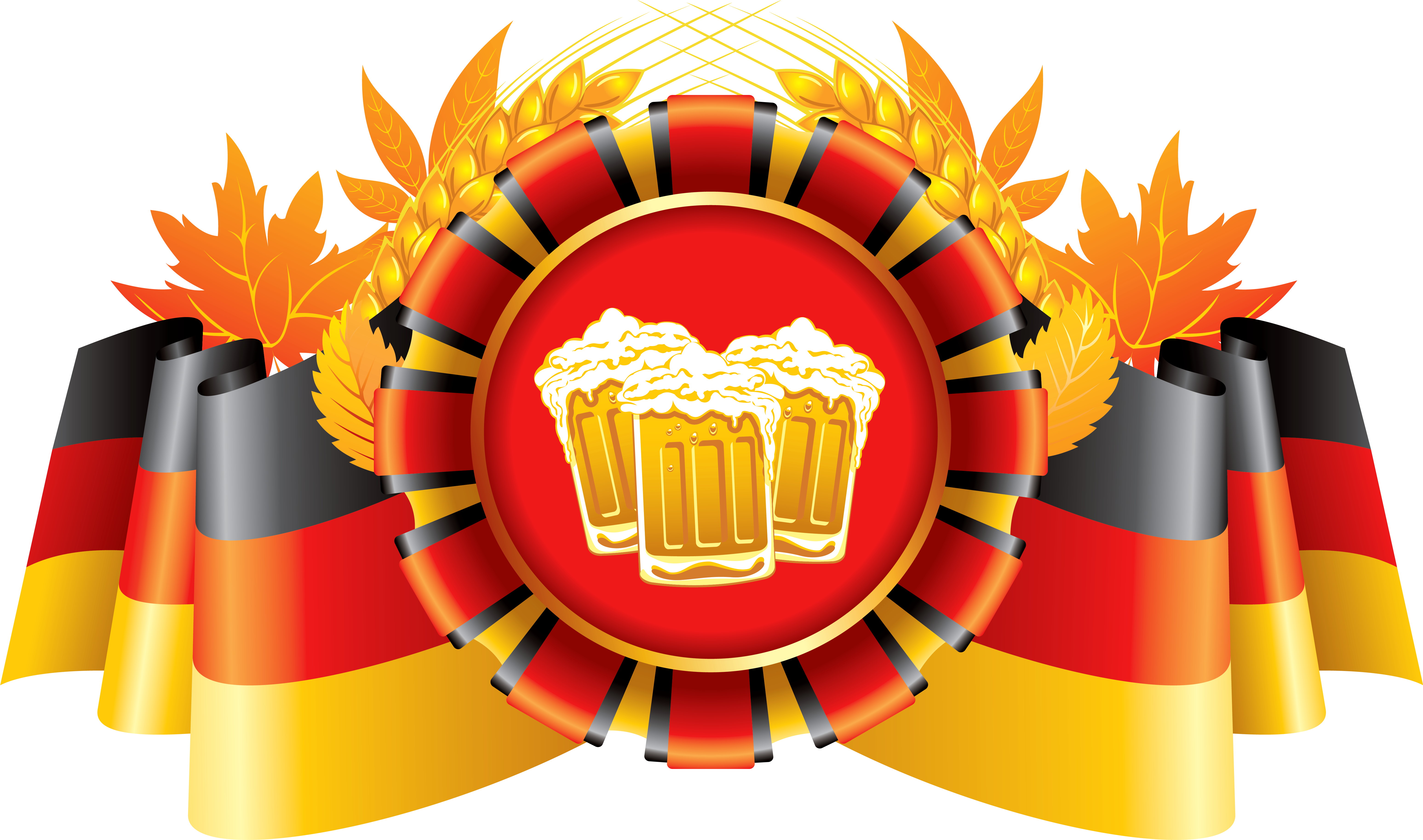 Oktoberfest Beerand German Flags Graphic