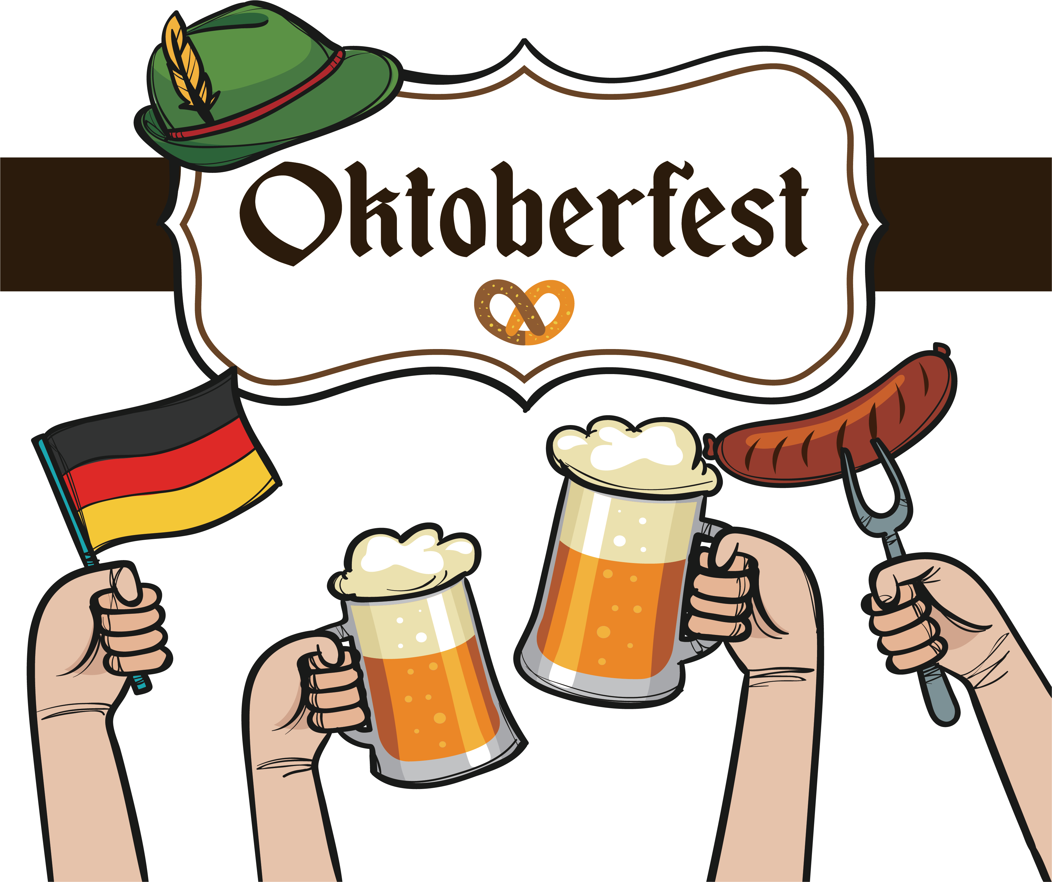 Oktoberfest Celebration Illustration