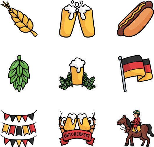 Oktoberfest Icons Set