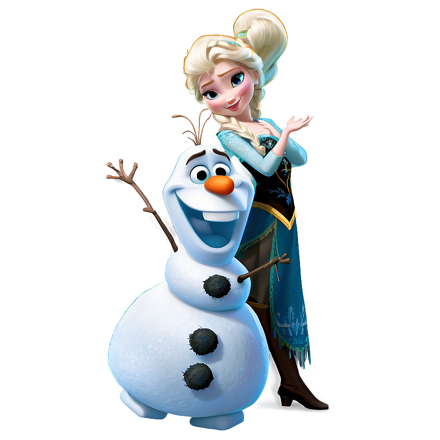 Olaf And Elsa Magic Png Mky