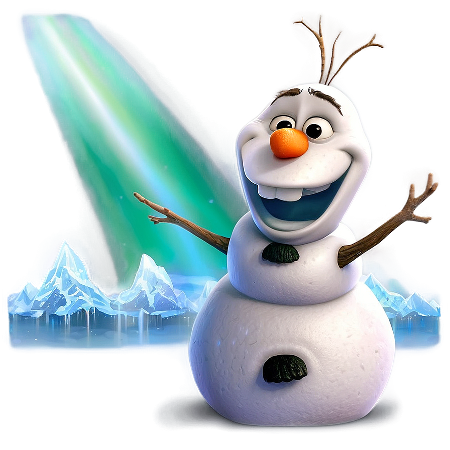 Olaf And The Northern Lights Png 05232024