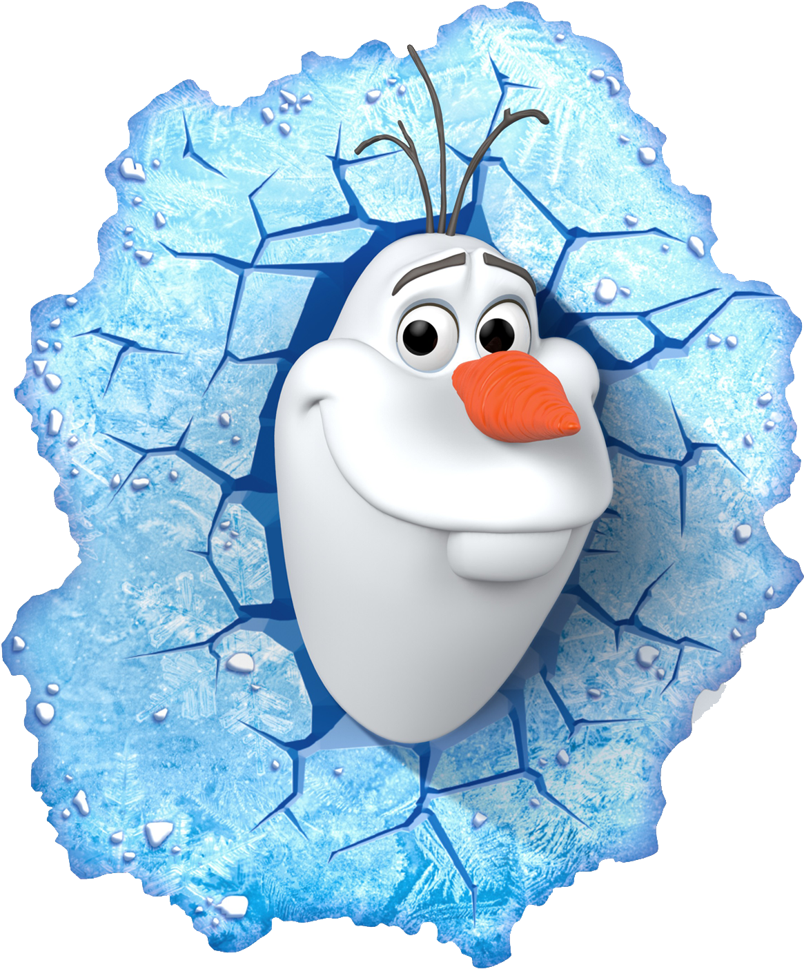 Olaf Breaking Free Ice Background