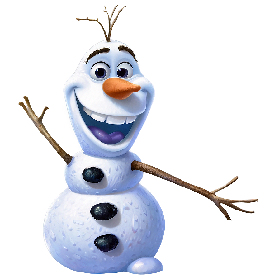 Olaf Snow Art Png 05232024