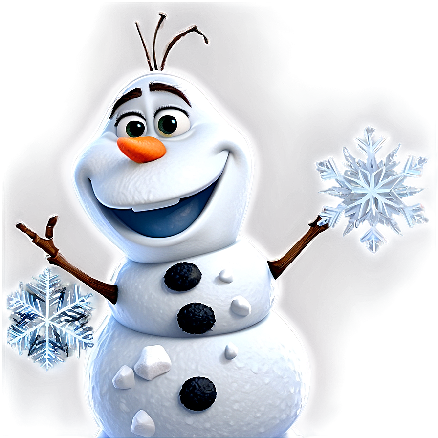 Olaf Snowflake Background Png 81