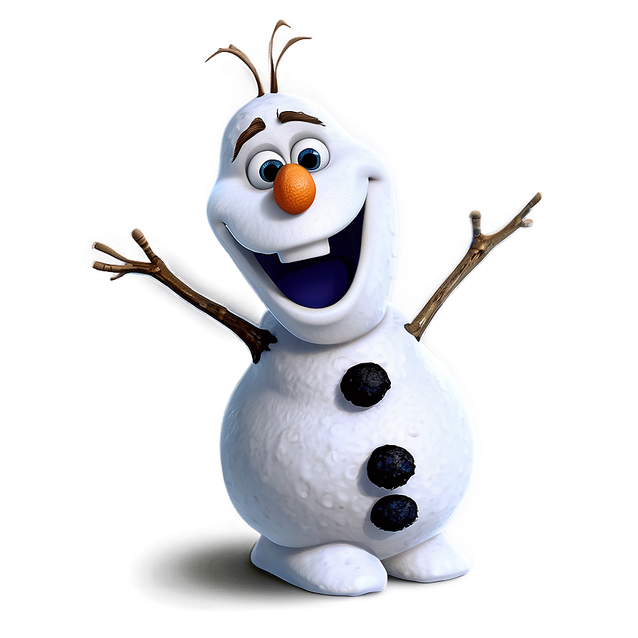 Olaf Snowman Cartoon Png 06132024