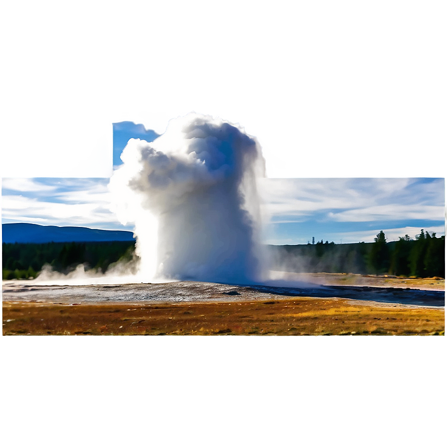 Old Faithful Geyser Yellowstone Png 14