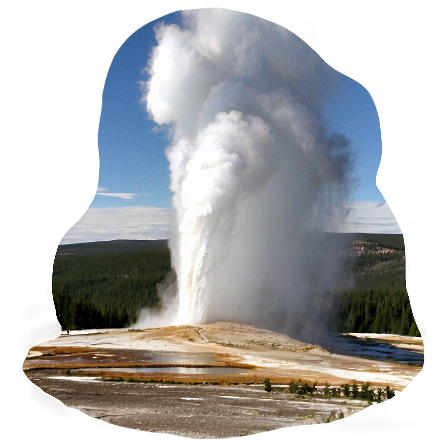 Old Faithful Geyser Yellowstone Png Jlr