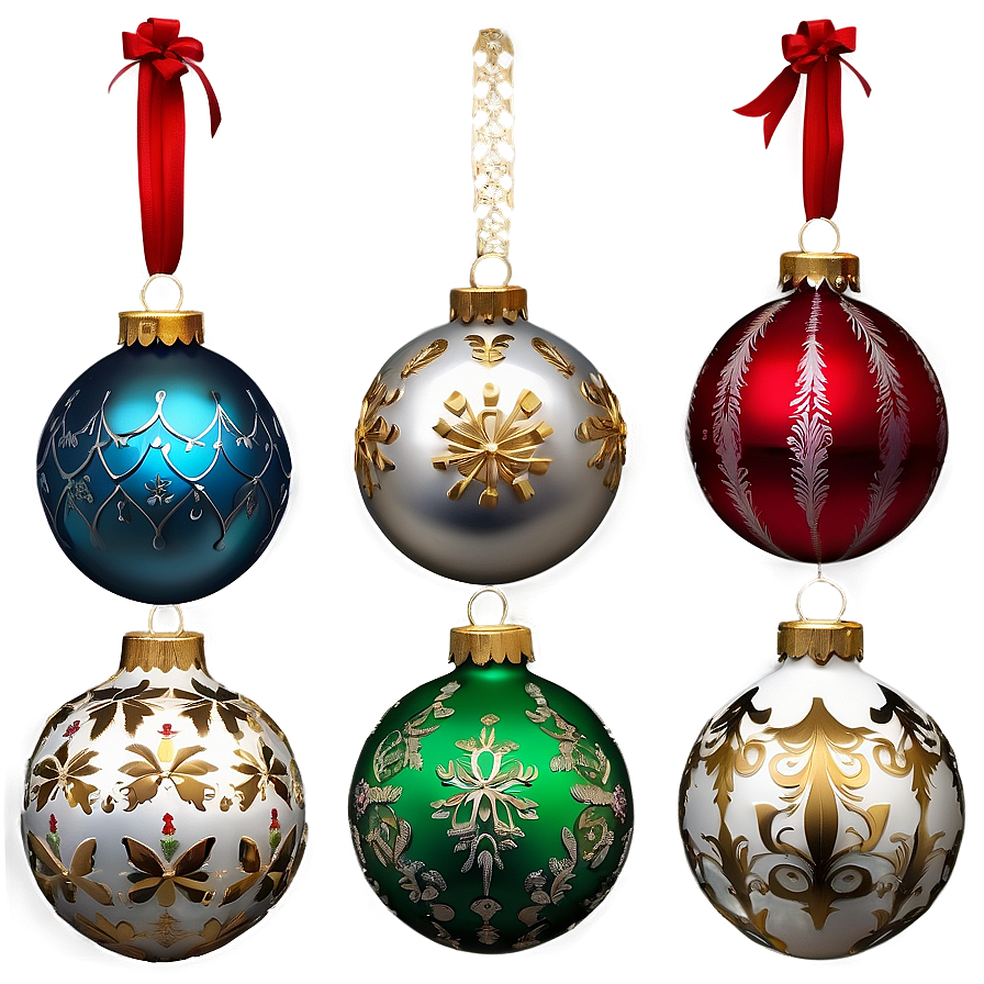 Old-fashioned Christmas Ornaments Png Jsx42