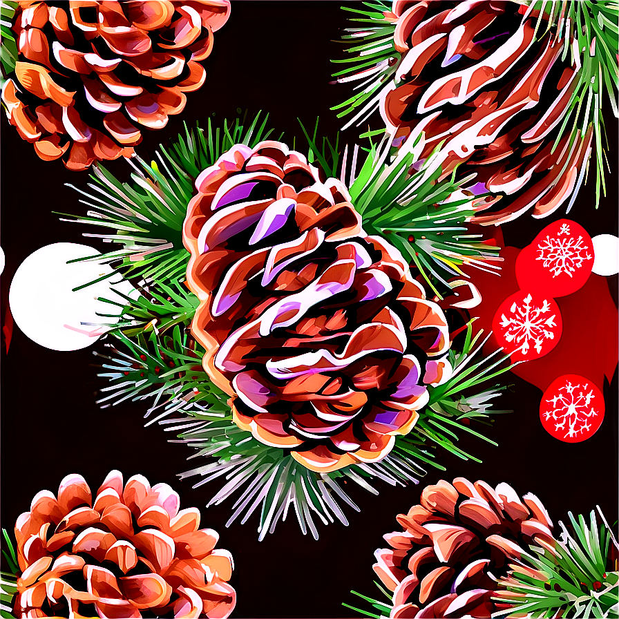 Old-fashioned Christmas Pinecone Png 12