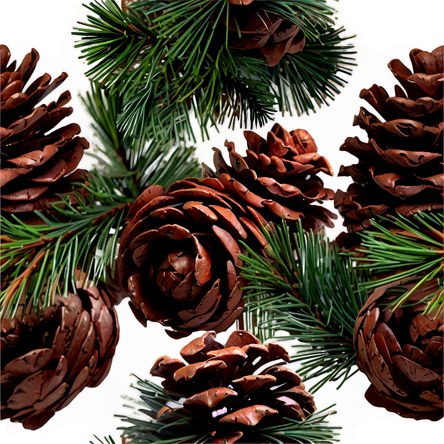 Old-fashioned Christmas Pinecone Png Anm75