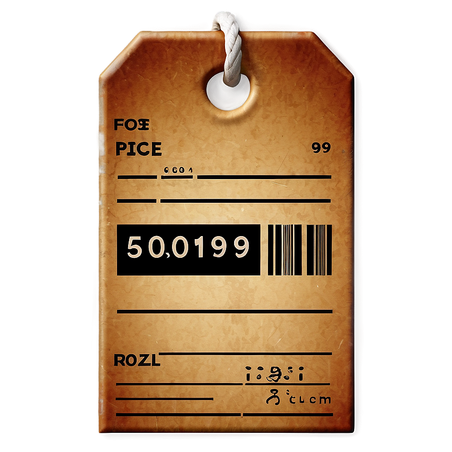 Old Fashioned Price Tag Png 05252024