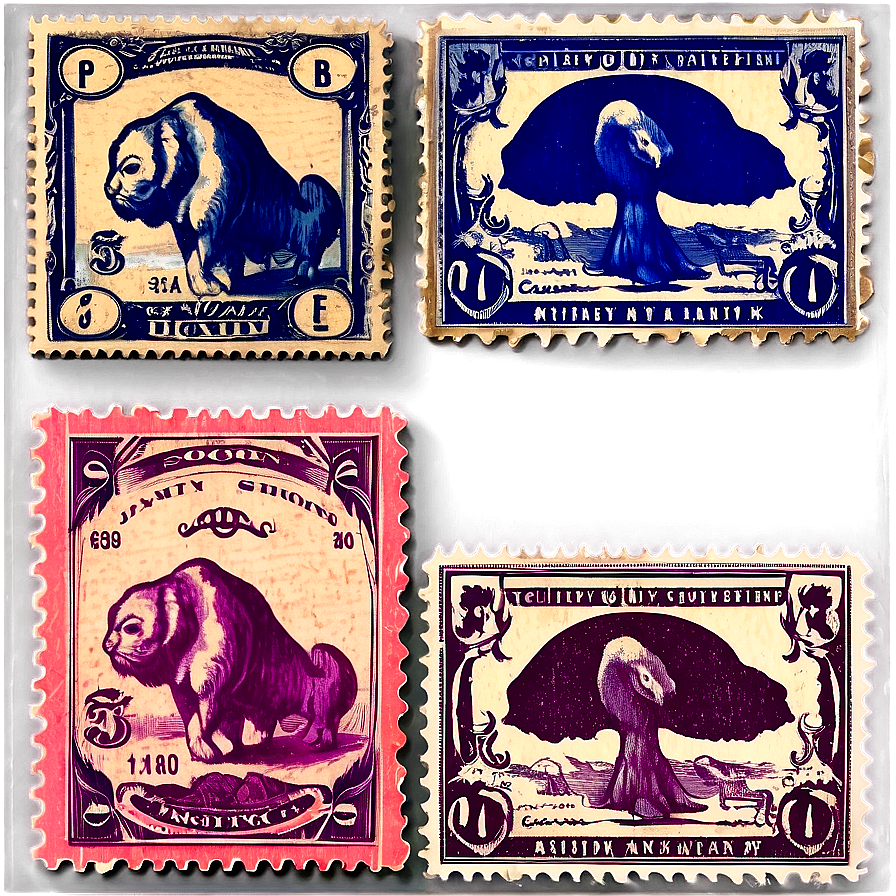 Old-fashioned Stamp Illustration Png 31