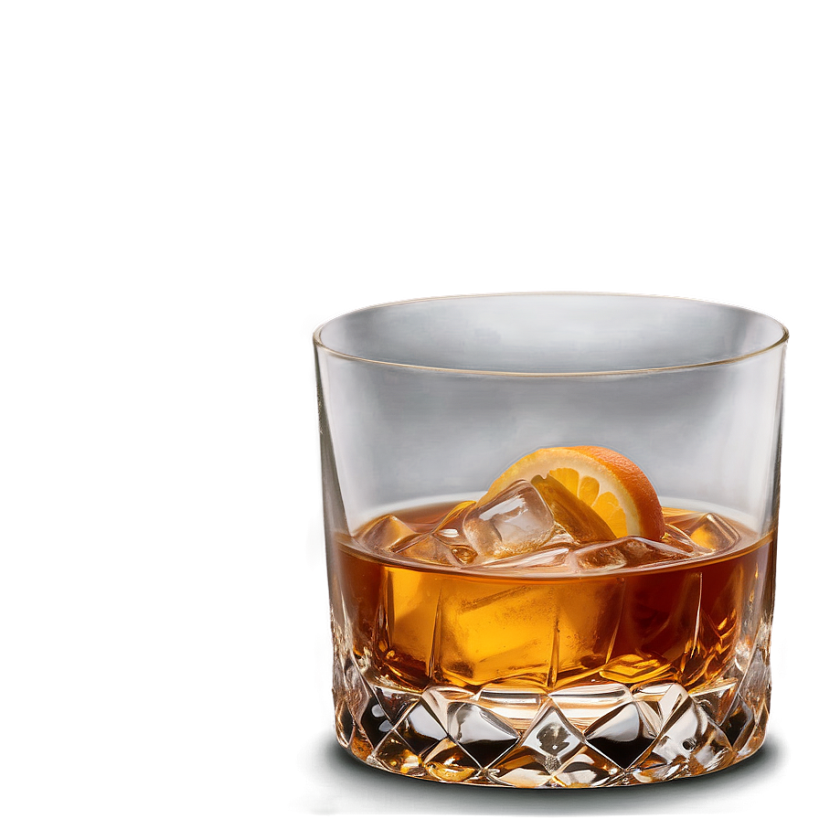 Old Fashioned Whisky Cocktail Png Aep