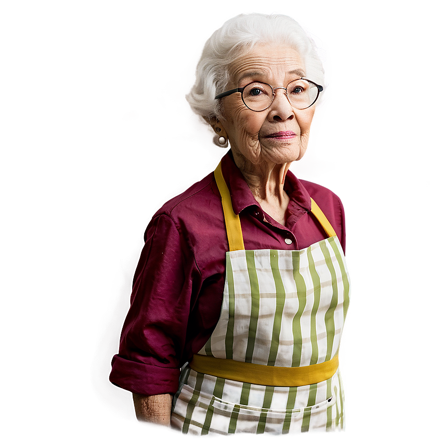 Old Lady In Apron Png Kkl