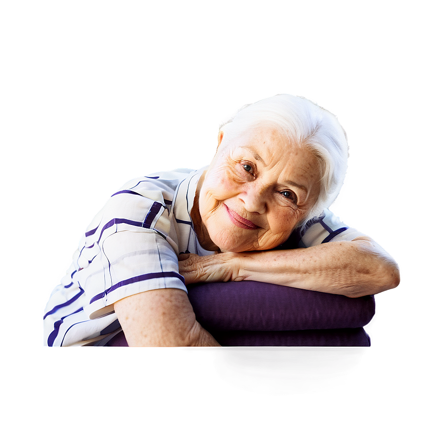 Old Lady Smiling Portrait Png Pla