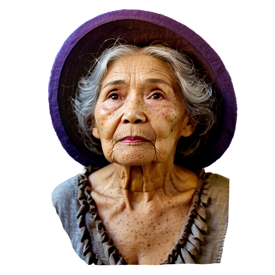 Old Lady With Hat Png 13