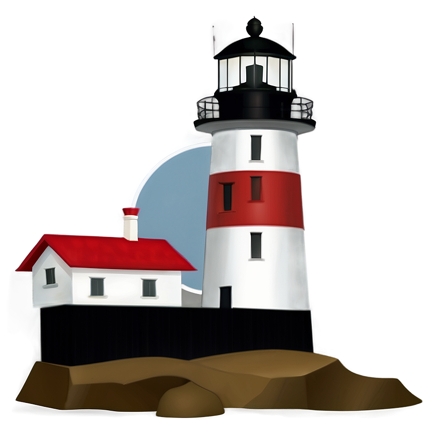 Old Lighthouse Illustration Png Qss7