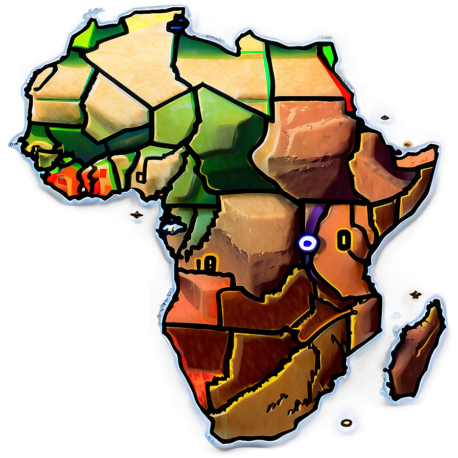 Old Map Of Africa Png Iwv4