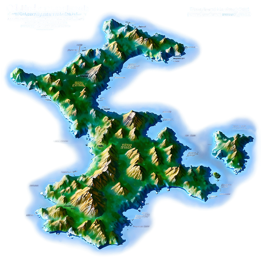 Old Map Of Unknown Lands Png 63