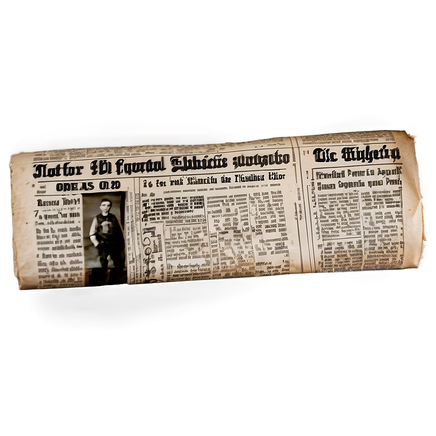 Old Newspaper Texture Png 06252024