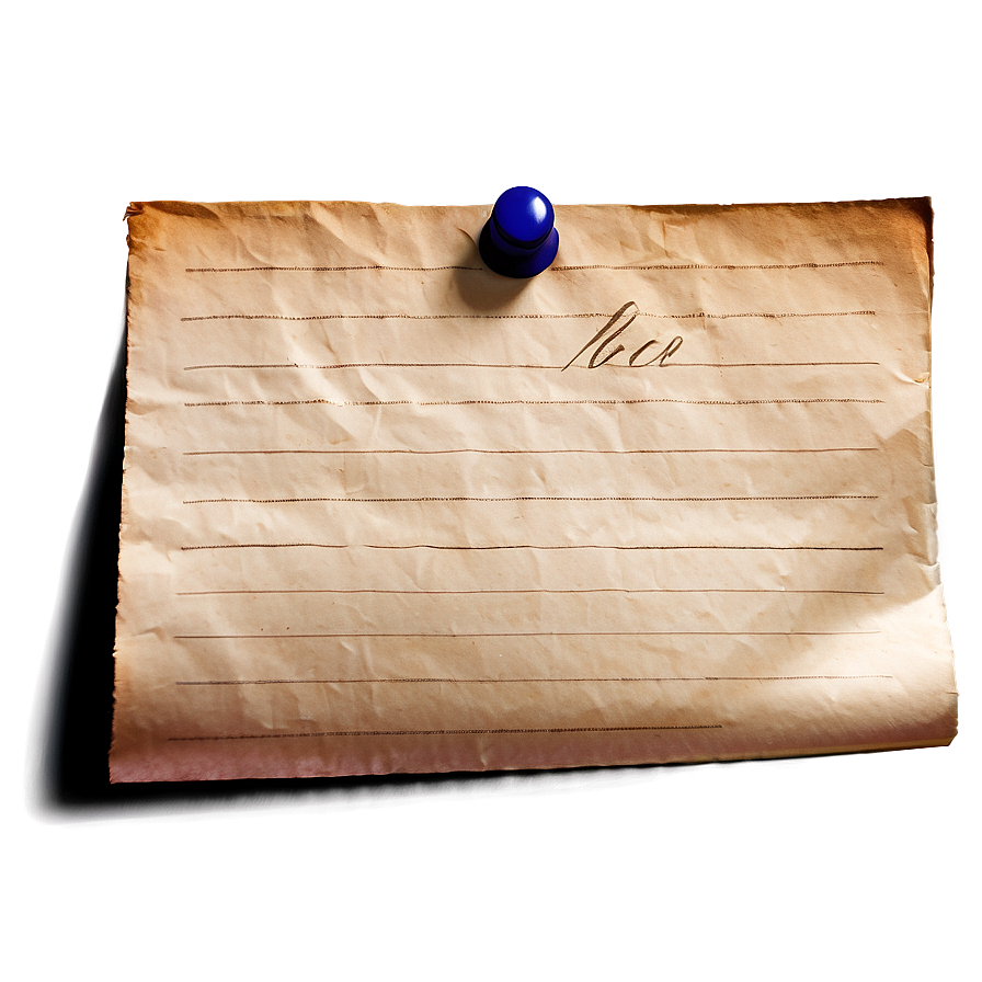 Old Note Paper Png 06262024