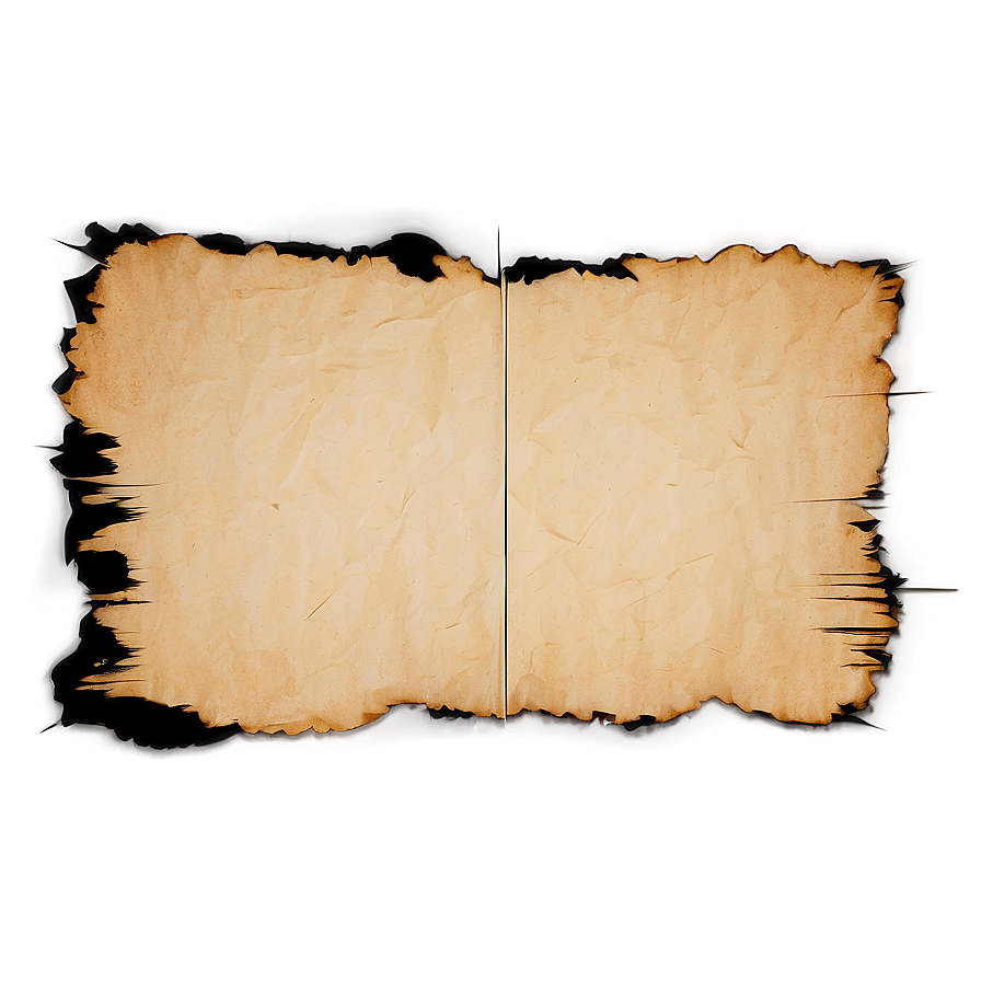 Old Paper Texture With Burned Edges Png 06252024