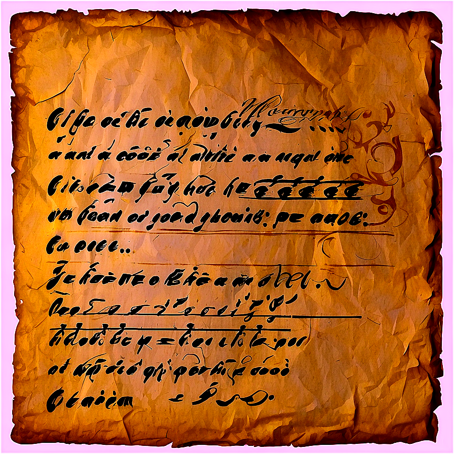 Old Paper Texture With Writing Png Myq